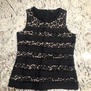 J crew lacy tank blouse